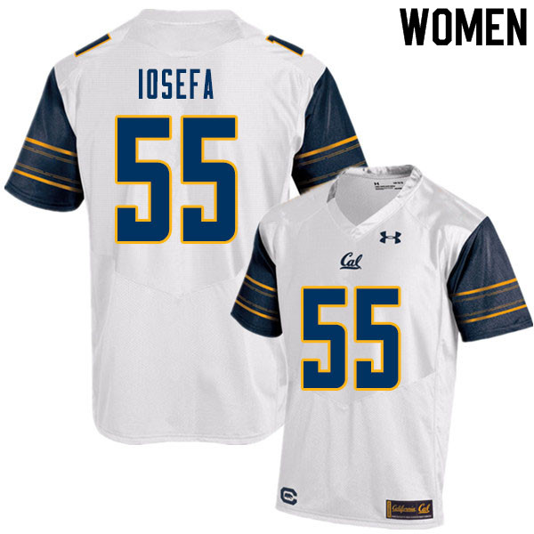 Women #55 Muelu Iosefa Cal Bears College Football Jerseys Sale-White